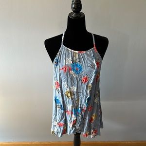 Ruffled Floral Tank